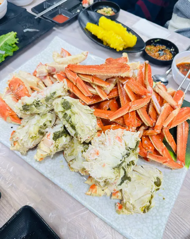 살이 가득 찬 대게