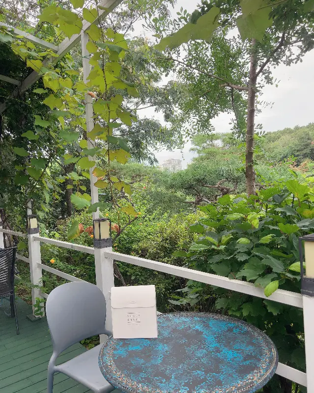 싱그러운 야외 테라스