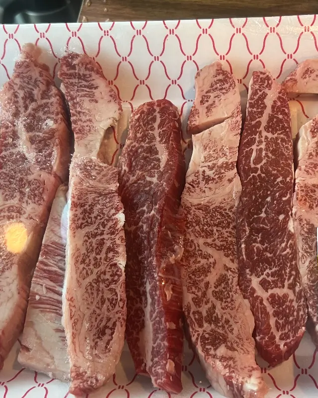 다양한 부위의 한우