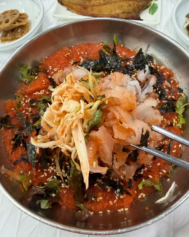신선함이 느껴지는 활어회