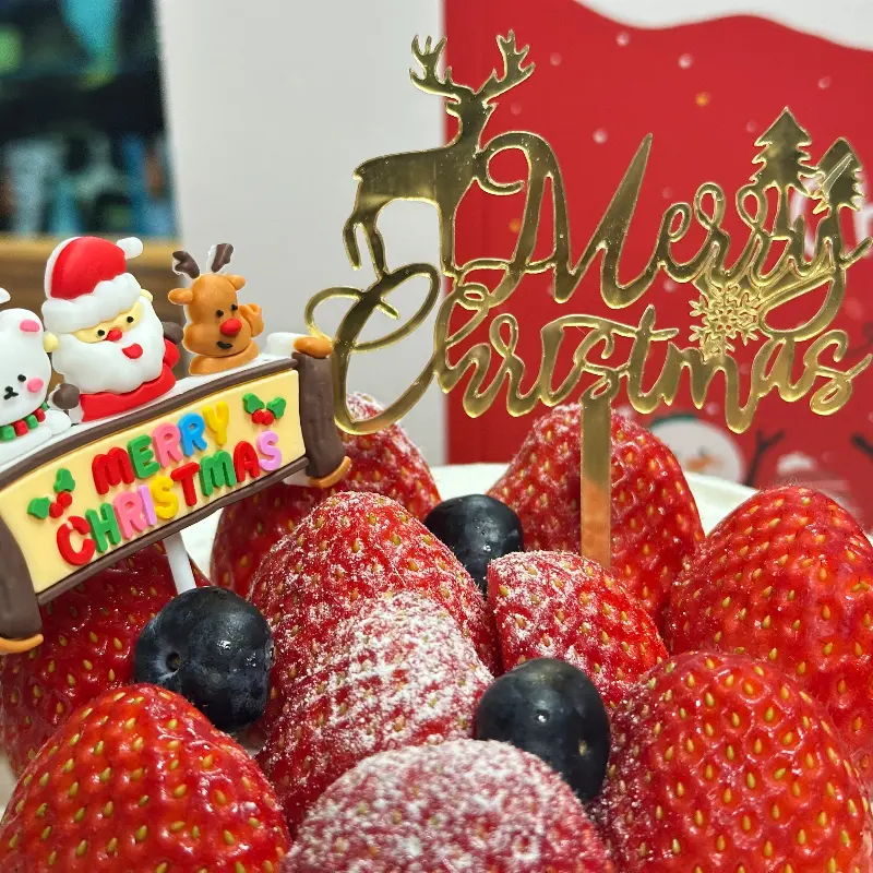 크리스마스 케이크 디테일