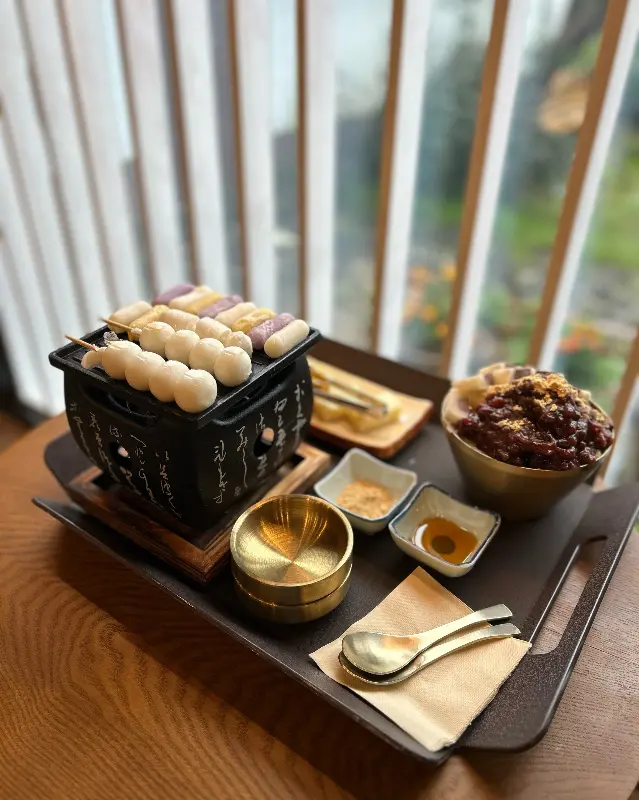 화로 치즈 떡구이