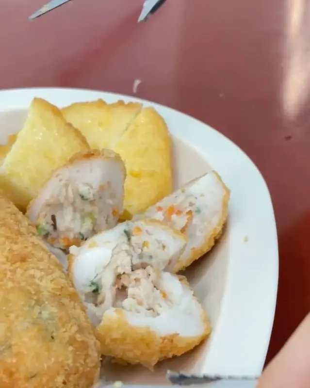 어묵 고로케 단면