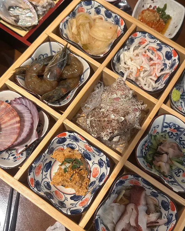 도다리회 한 상 차림