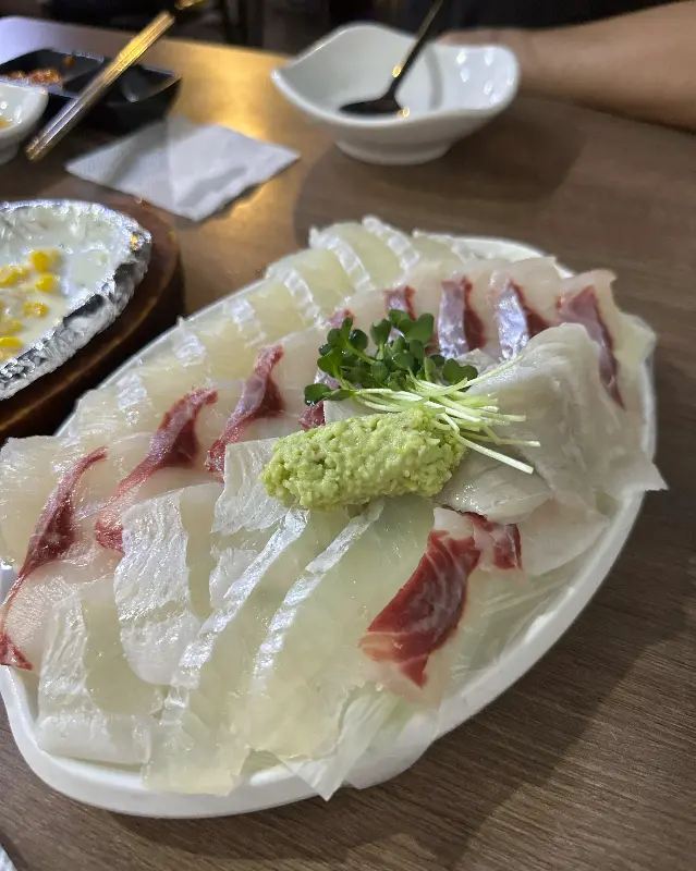 신선함이 느껴지는 활어회