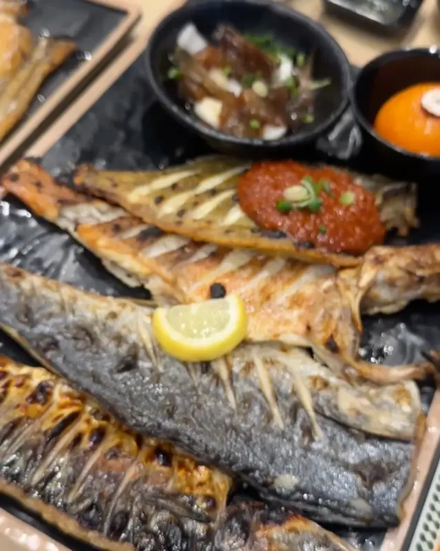 모듬 생선구이 한 상 차림