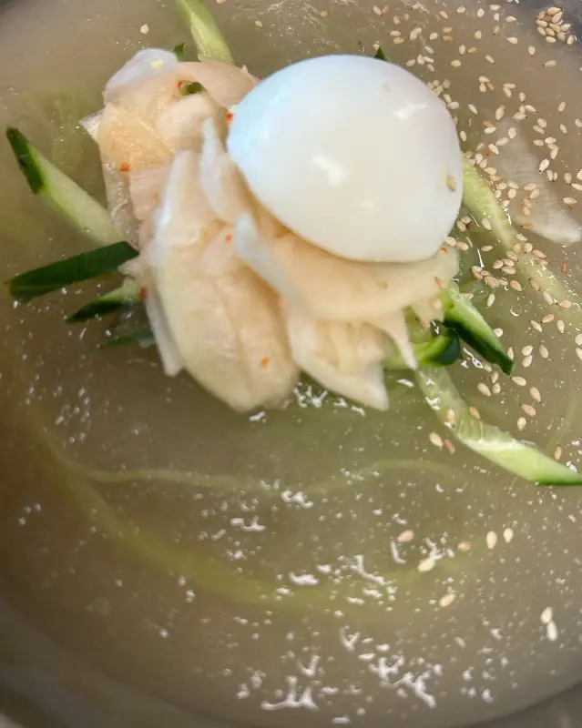 시원한 후식 냉면