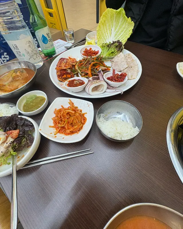 술을 부르는 오징어 보쌈