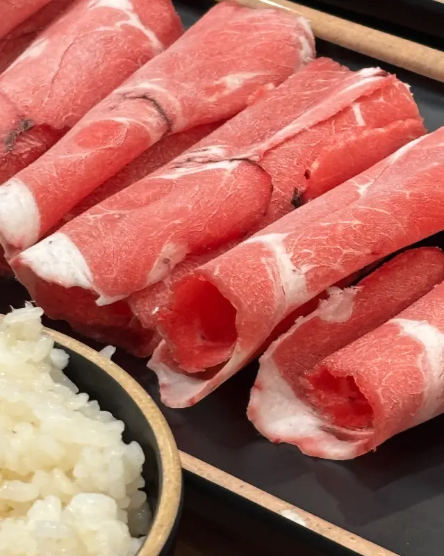 신선한 고기의 자태