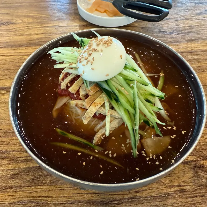 섞어밀면의 아름다운 자태