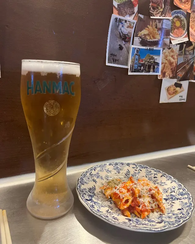 맥주와 야끼소바