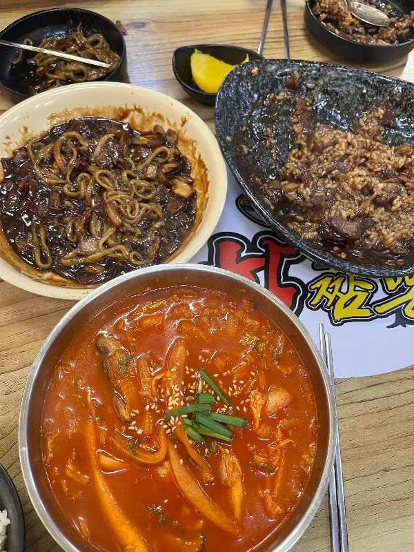 짜장면, 짬뽕, 중화비빔밥