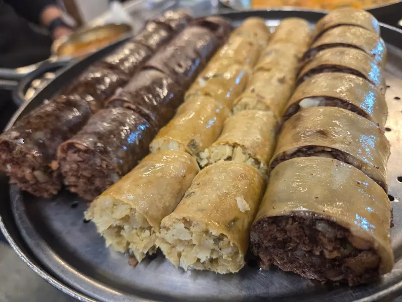 순대 모듬 한 상차림