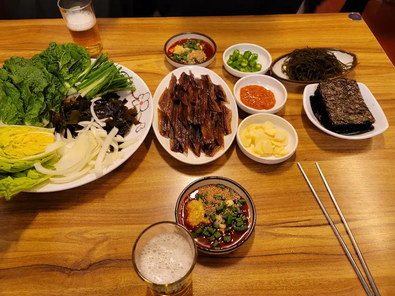 푸짐한 과메기 한 상 차림