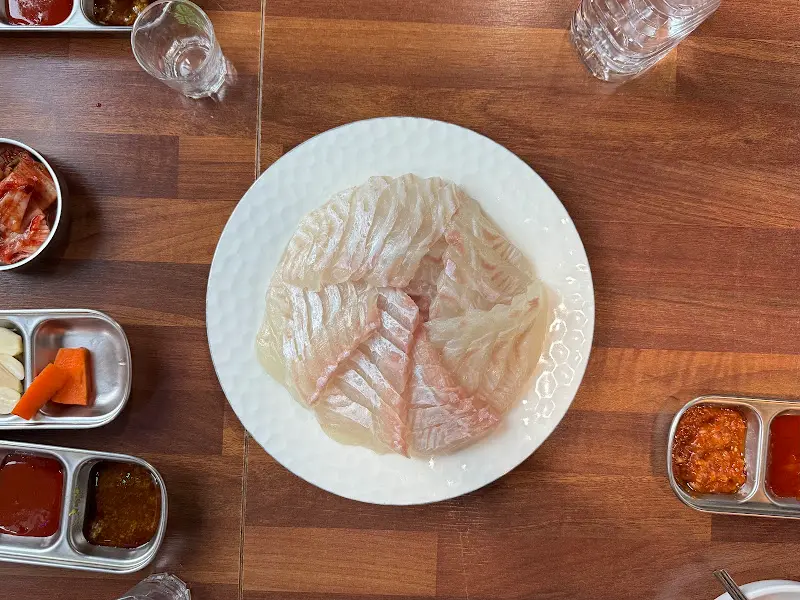 숙성 광어회 한상차림
