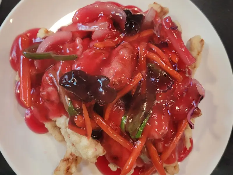 새콤달콤한 탕수육의 모습