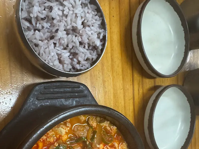 얼큰 순두부의 모습