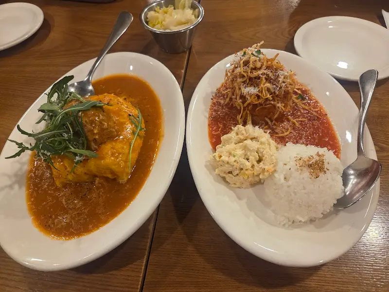 미트볼 플래이트와 미트볼 오므라이스