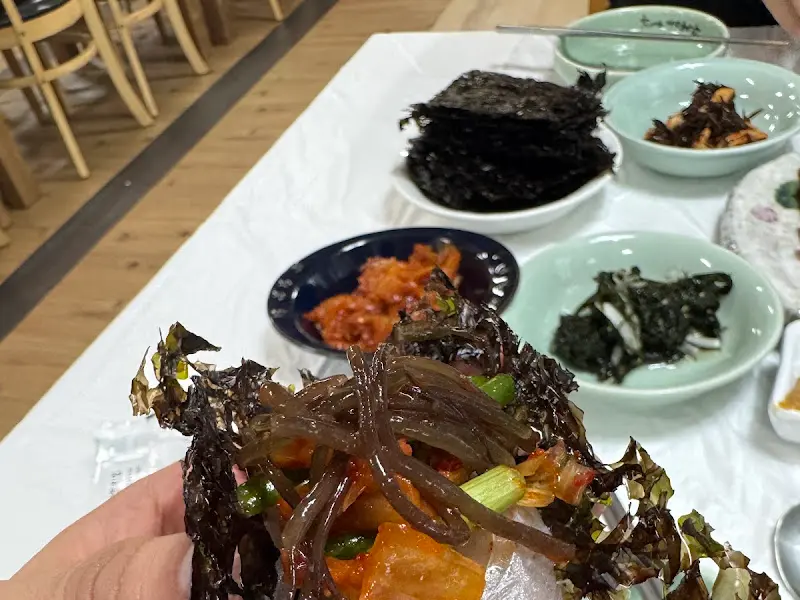 김에 싸 먹는 삼치회