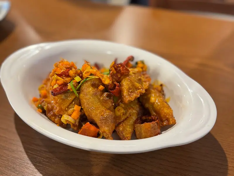 깐풍만두의 먹음직스러운 비주얼