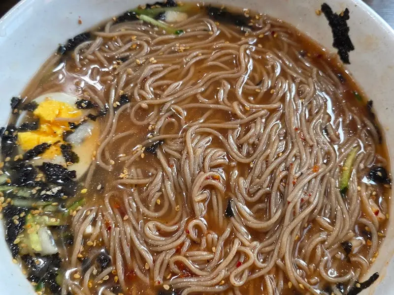 양이 푸짐한 물막국수