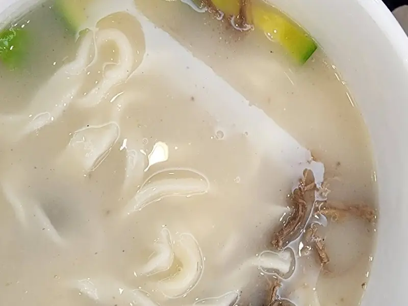 칼국수 클로즈업