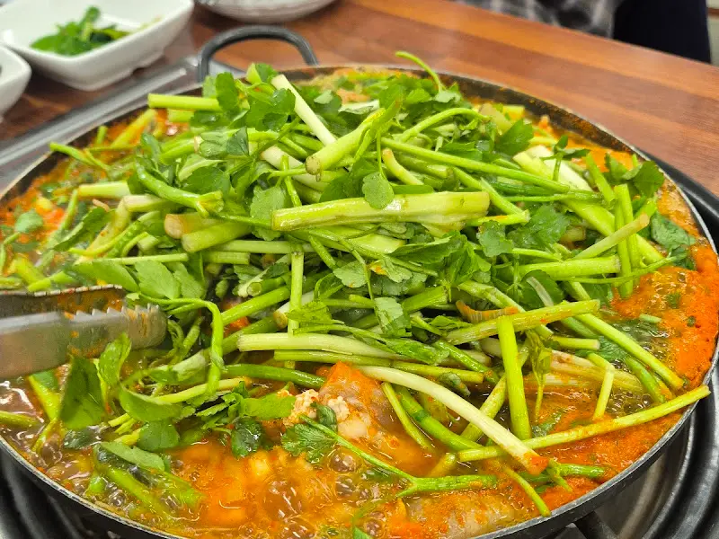 아귀 매운탕 근접샷