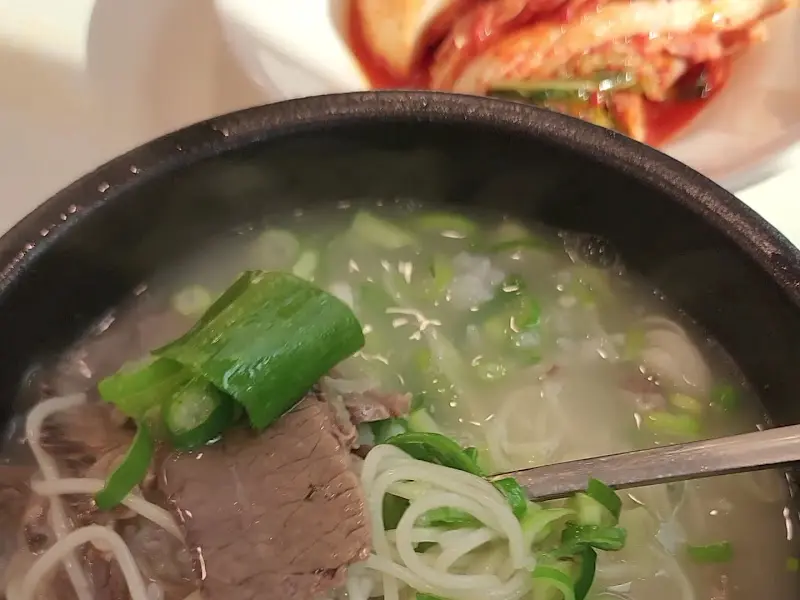 설렁탕과 김치
