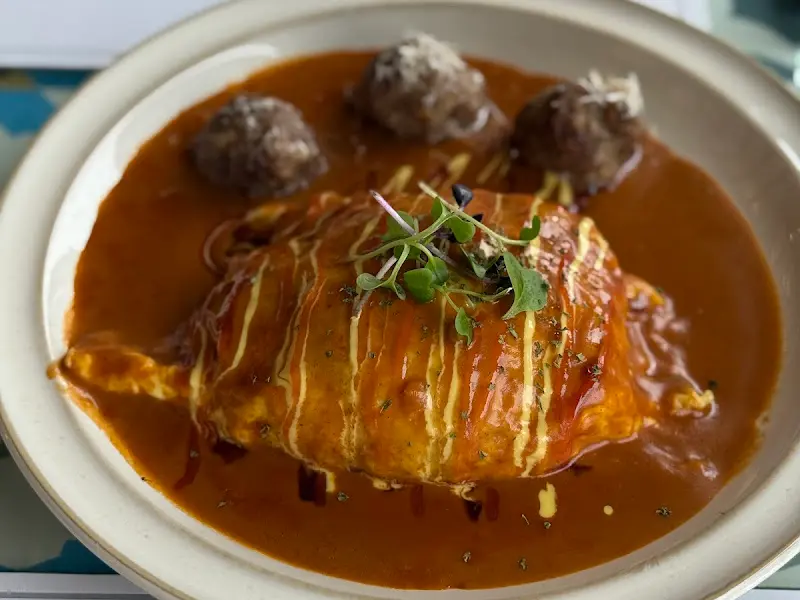 새우 치즈 칠리 오믈렛의 황홀한 비주얼