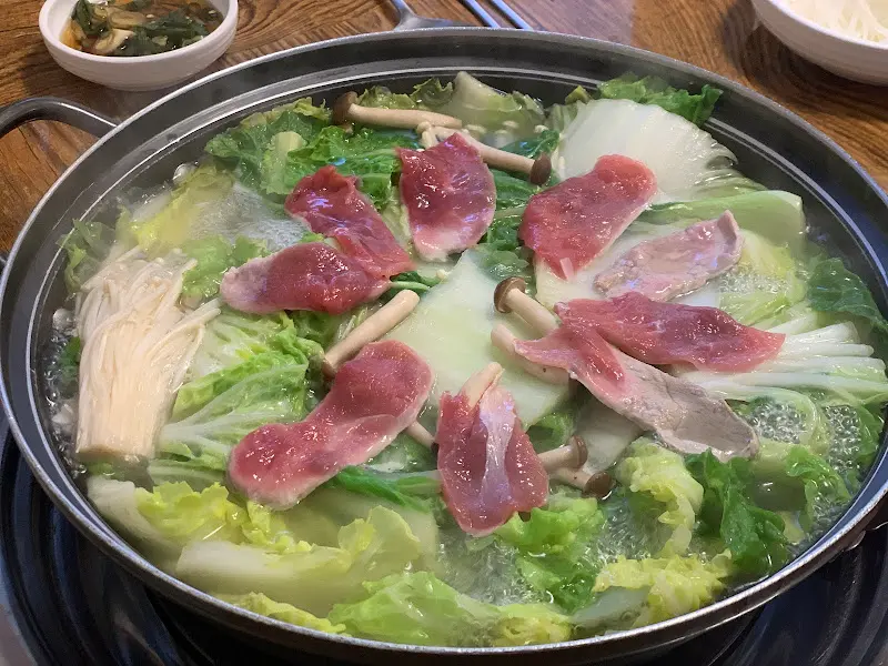 삼강식당 메뉴판