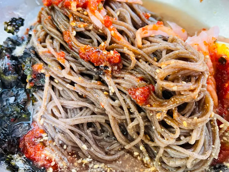 산북막국수 내부