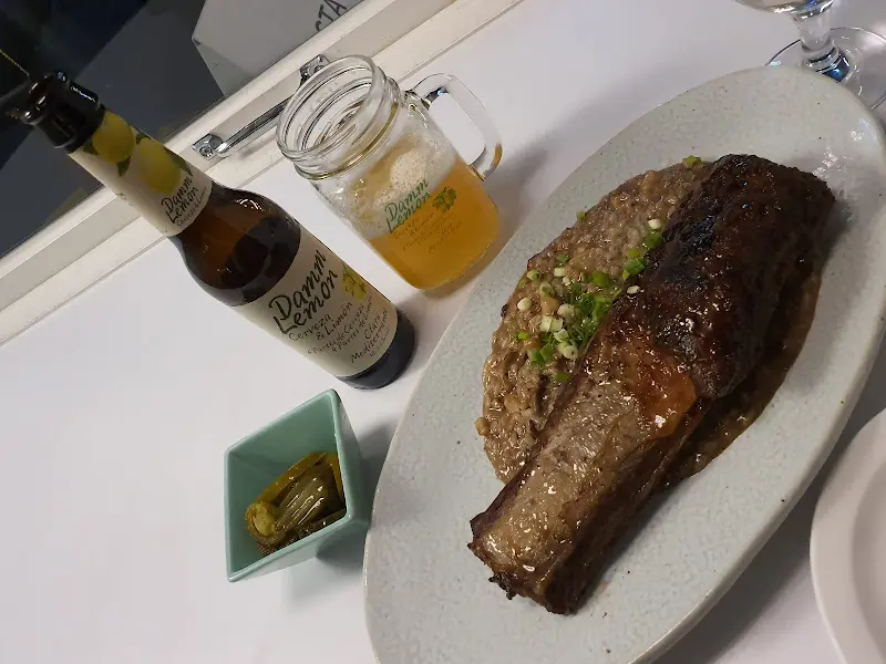 소방망이 리조또와 음료