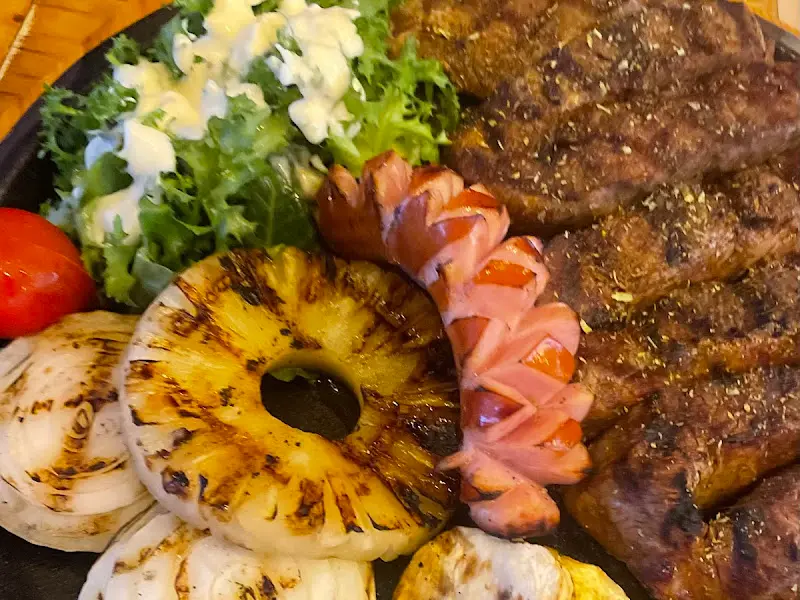 스테이크 전체샷