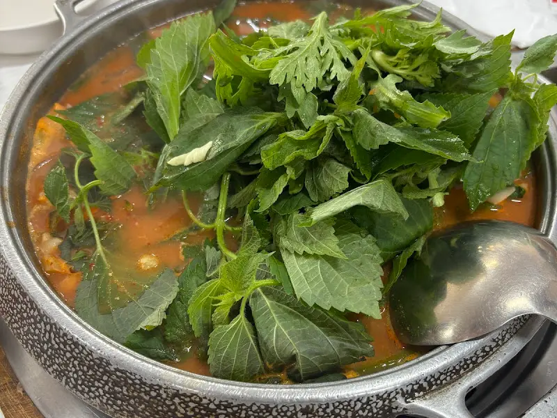 왕손곱창 곱창전골 끓는 모습