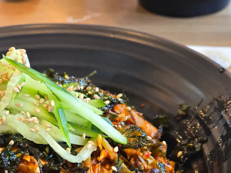 비빔국수 근접 샷