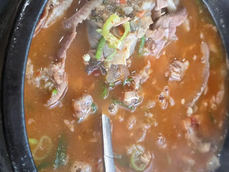 순대국밥 내용물