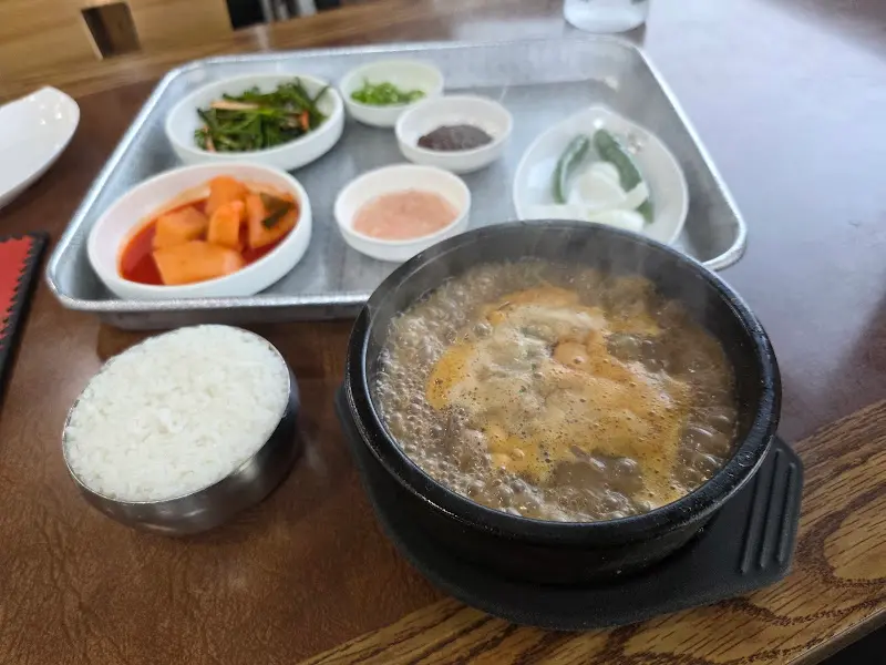 순대국밥 한상차림