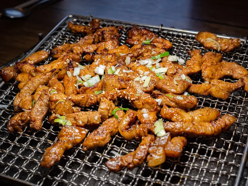 숯불 위 흑돼지