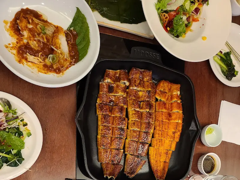 장어구이 한 상 차림