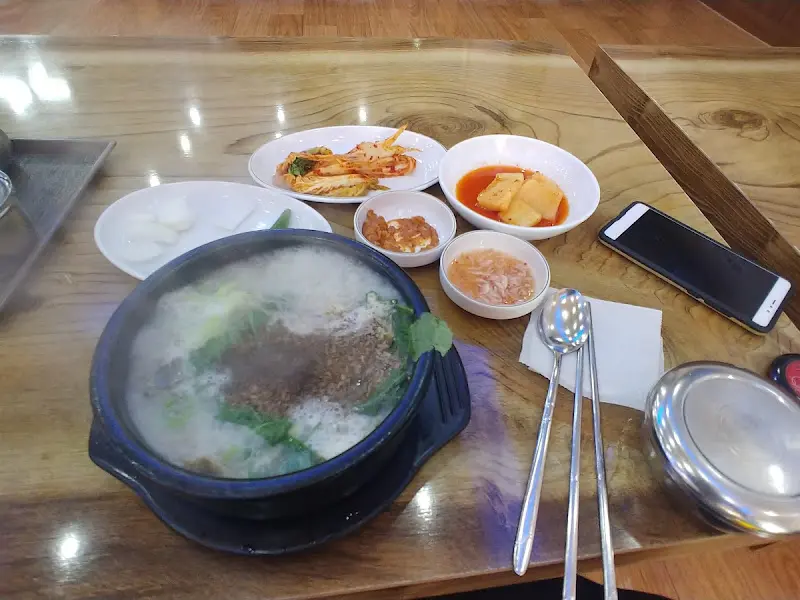 순대국과 반찬