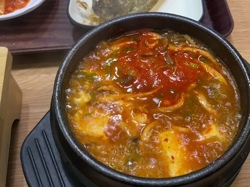 순두부 찌개 클로즈업