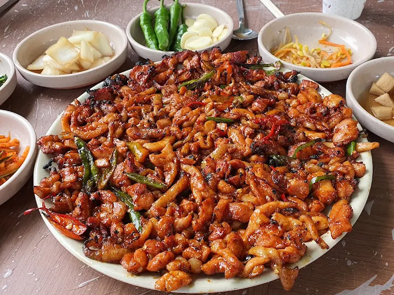 윤기가 흐르는 닭불고기