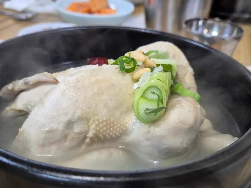 백제삼계탕 메인 메뉴