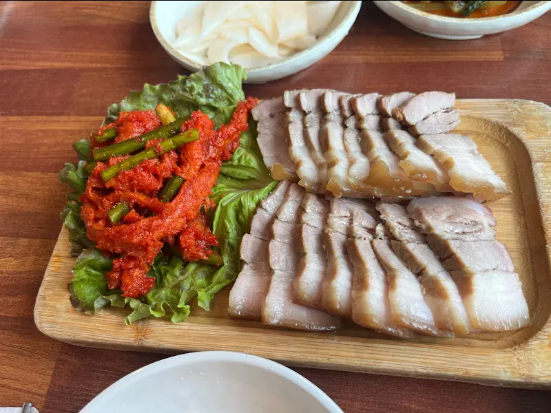 수육과 무김치, 환상적인 조합