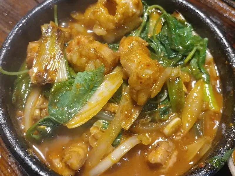 양대창 뚝배기의 클로즈업 샷