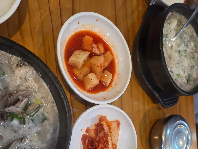 순대국과 밑반찬