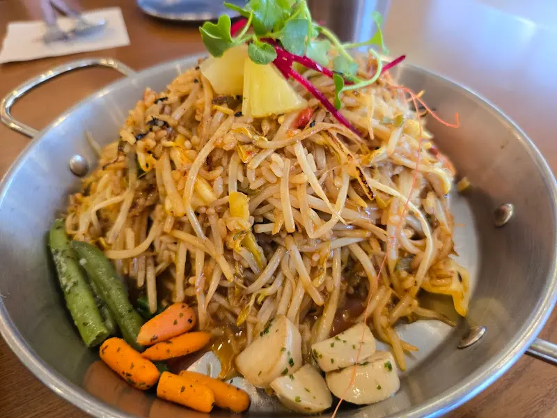 스테이크 필라프 근접샷