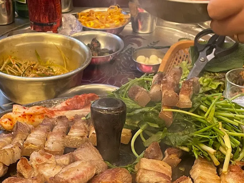 다 익은 삼겹살