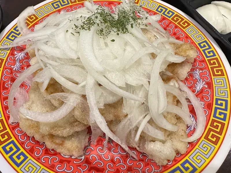 탕수육과 양파의 조화