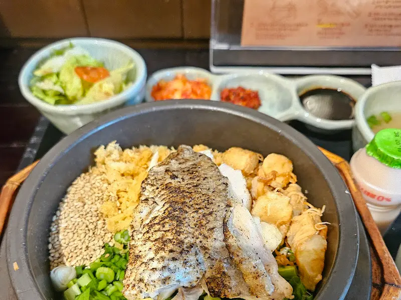 도미관자 솥밥 한 상 차림